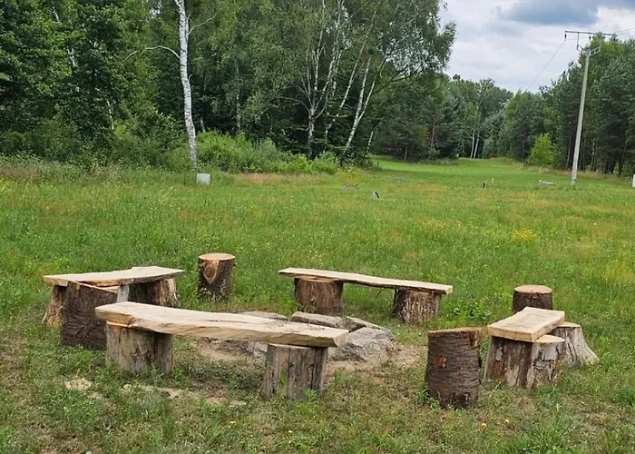 Letniskowy Brązowy -całoroczny Dom wakacyjny *